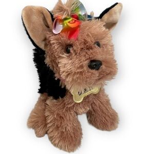 GUND JoJo Siwa Bow Bow collar Yorkie Dog 10” Plush Rainbow bow Nickelodeon‌‌‍‍‍‍